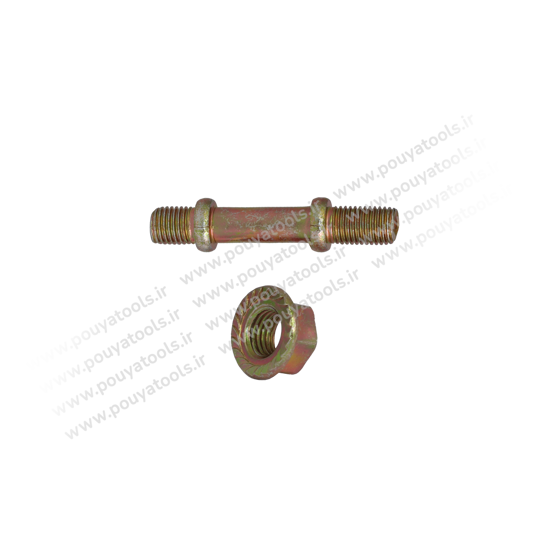 تصویر  پیچ دوسره منبع اگزوز پراید با مهره