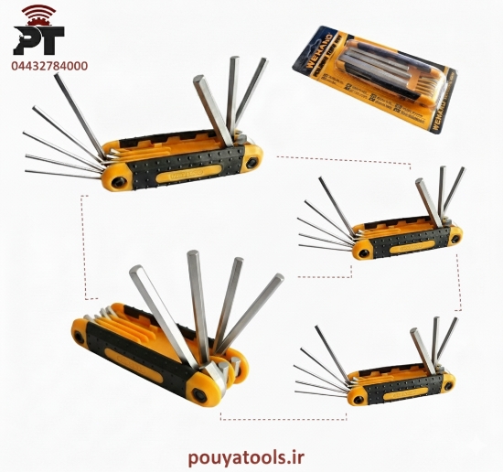 تصویر  آچار آلن چاقویی ستاره ای ویهند