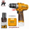 تصویر  دریل شارژی 12ولت چکشی اینکو مدل: CIDLI12202 TYPE-C