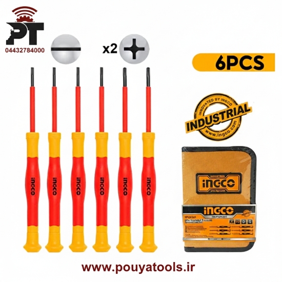 تصویر  ست پیچ گوشتی ریز عایق اینکو مدل: HKIPSD0601