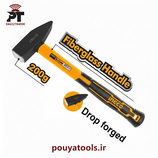 تصویر  چکش مهندسی 200گرمی اینکو مدل: HMHS82001