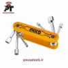 تصویر  ست بکس چاقویی 6 عددی اینکو مدل: HFND0601