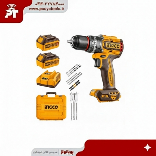 تصویر  دریل شارژی چکشی 20ولت اینکو مدل: CIDLI20868