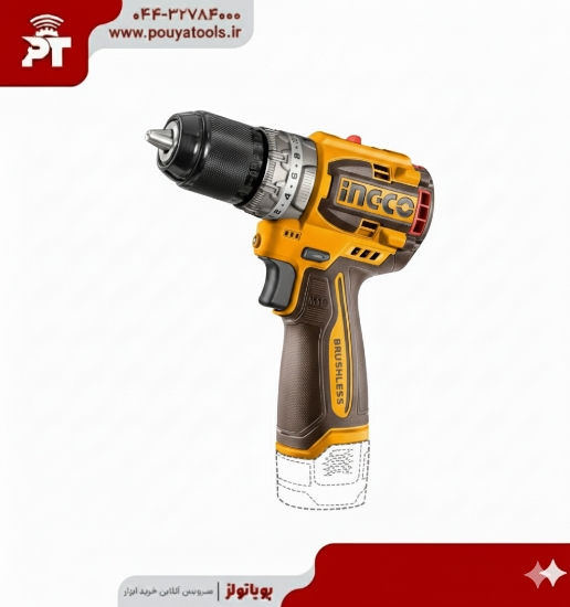 تصویر  دریل شارژی چکشی 16ولت اینکو مدل: CIDLI16682