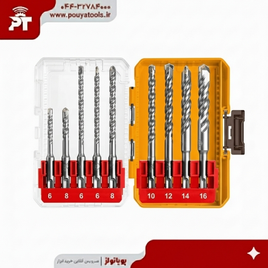 تصویر  ست 9عددی مته چهارشیار اینکو مدل: AKDL30906