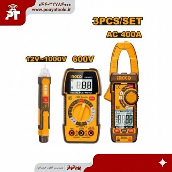 تصویر  ست مولتی متر و فازیاب اینکو مدل: DM3068