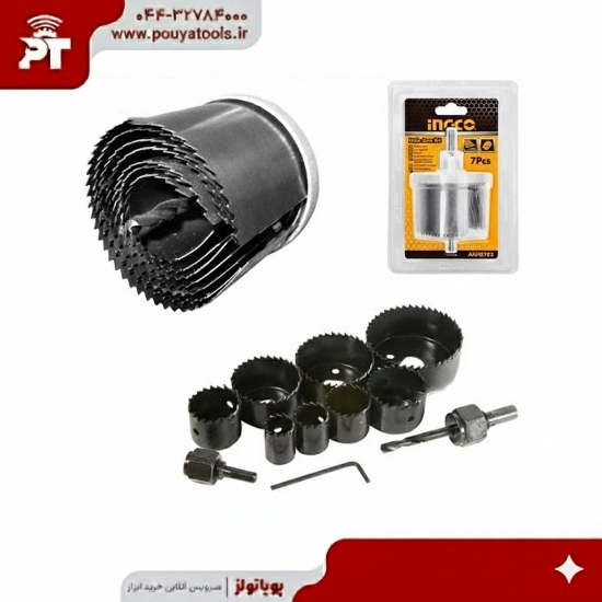 تصویر  ست مته گردبر 7عددی اینکو مدل: AKHS702