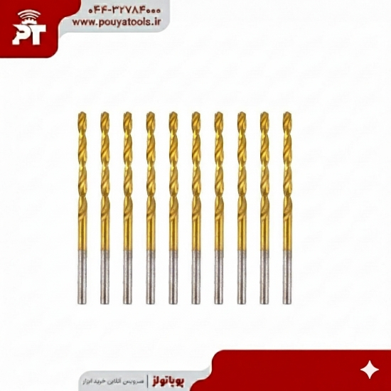 تصویر  مته آهن طلایی تی جی سایز: 1.5