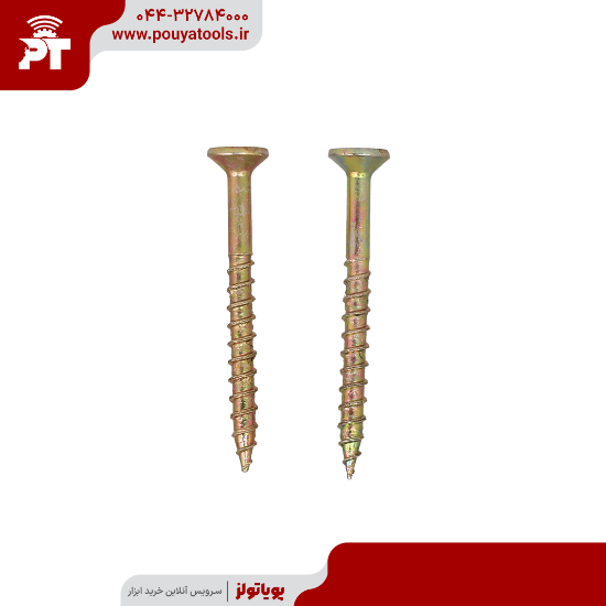 تصویر  پیچ چوب چهارسو سایز: 8*1/1.2