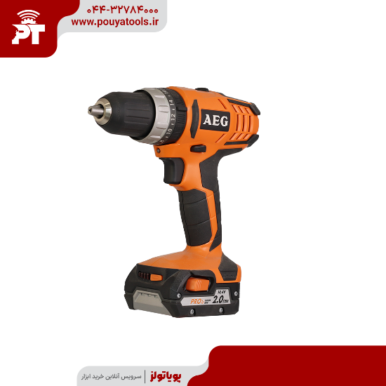 تصویر  دریل چکشی پیچ گوشتی2سرعته 14ولت آاگ مدل:BSB14G2Li