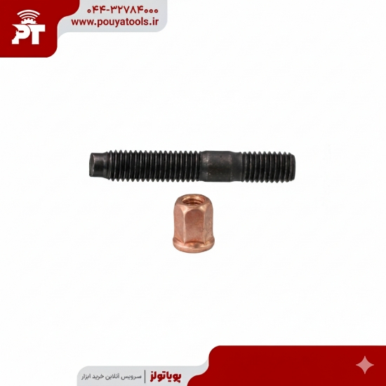 تصویر  پیچ دوسره گلویی 206 با مهره سایز:8